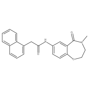 N-(4-methyl-5-oxo-2,3,4,5-tetrahydrobenzo[f][1,4]oxazepin-7-yl)-2-(naphthalen-1-yl)acetamide Structure