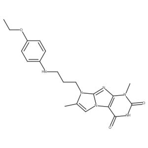 8-(3-((4-ethoxyphenyl)amino)propyl)-1,7-dimethyl-1H-imidazo[2,1-f]purine-2,4(3H,8H)-dione结构式