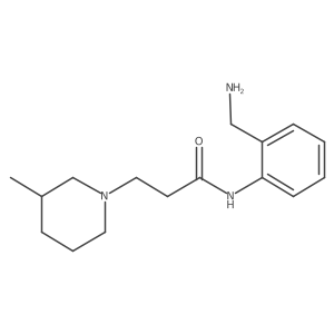 N-[2-(Aminomethyl)phenyl]-3-methyl-1-piperidinepropanamide Structure