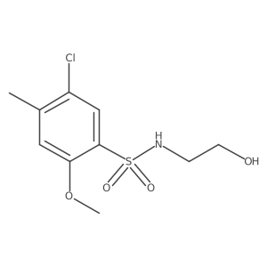 5-chloro-N-(2-hydroxyethyl)-2-methoxy-4-methylbenzenesulfonamide Structure