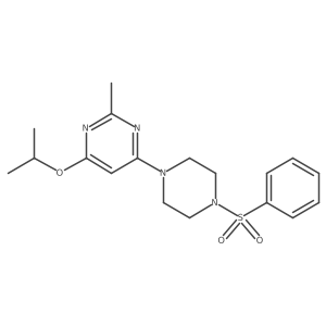4-Isopropoxy-2-methyl-6-(4-(phenylsulfonyl)piperazin-1-yl)pyrimidine Structure