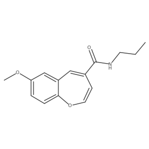 7-methoxy-N-propyl-1-benzoxepine-4-carboxamide结构式
