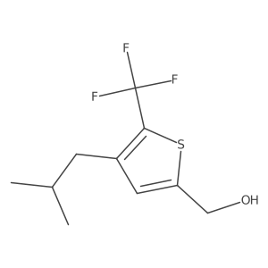 2-Thiophenemethanol, 4-(2-methylpropyl)-5-(trifluoromethyl)-结构式