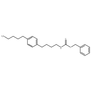 {4-[4-(4-Aminobutyl)phenyl]butyl}carbamic acid benzyl ester结构式