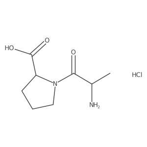 H-D-Ala-pro-OH hydrochloride Structure
