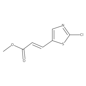 Methyl (e)-3-(2-chlorothiazol-5-yl)acrylate结构式