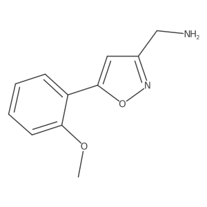 (5-(2-Methoxyphenyl)isoxazol-3-yl)methanamine结构式