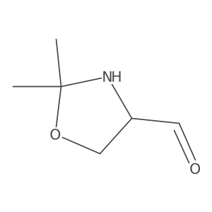 (4S)-2,2-dimethyl-1,3-oxazolidine-4-carbaldehyde Structure