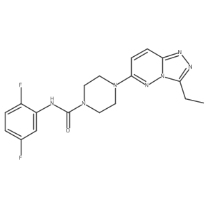 N-(2,5-difluorophenyl)-4-(3-ethyl-[1,2,4]triazolo[4,3-b]pyridazin-6-yl)piperazine-1-carboxamide结构式