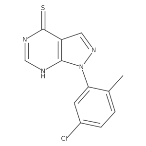 1-(5-Chloro-2-methylphenyl)-1H-pyrazolo[3,4-d]pyrimidine-4-thiol结构式