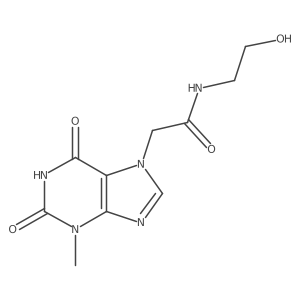 N-(2-hydroxyethyl)-2-(3-methyl-2,6-dioxo-2,3-dihydro-1H-purin-7(6H)-yl)acetamide Structure