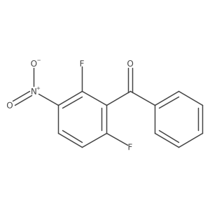 (2,6-Difluoro-3-nitrophenyl)(phenyl)methanone Structure