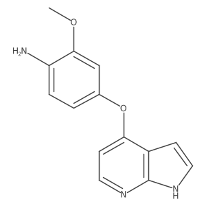 2-methoxy-4-(1H-pyrrolo[2,3-b]pyridin-4-yloxy)aniline结构式