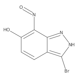 3-Bromo-7-nitroso-1H-indazol-6-ol Structure
