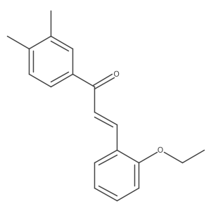 (2E)-1-(3,4-Dimethylphenyl)-3-(2-ethoxyphenyl)prop-2-en-1-one Structure