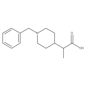 2-(1-Benzylpiperidin-4-yl)propanoic acid Structure