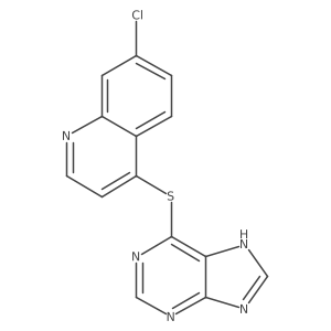 7-chloro-4-(9H-purin-6-ylsulfanyl)quinoline结构式