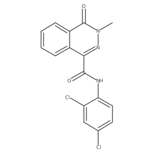 N-(2,4-dichlorophenyl)-3-methyl-4-oxo-3,4-dihydrophthalazine-1-carboxamide结构式