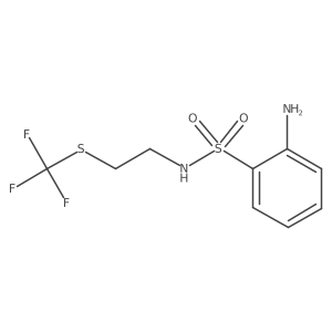 2-Amino-N-(2-(trifluoromethylthio)ethyl)benzenesulfonamide Structure