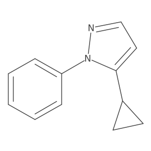 5-cyclopropyl-1-phenyl-1H-pyrazole结构式