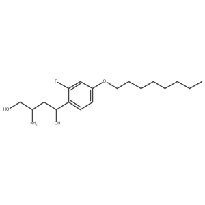 (1R,3S)-3-Amino-1-[2-fluoro-4-(octyloxy)phenyl]-1,4-butanediol结构式