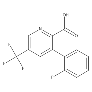 3-(2-Fluorophenyl)-5-(trifluoromethyl)picolinic acid结构式