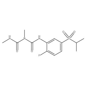 1-[(2-Fluoro-5-propan-2-ylsulfonylphenyl)carbamoyl]-1,3-dimethylurea结构式