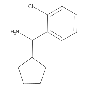 (I+/-S)-2-Chloro-I+/--cyclopentylbenzenemethanamine Structure