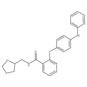 2-[4-(2-Pyridinylamino)phenoxy]-N-[(tetrahydro-2-furanyl)methyl]-3-pyridinecarboxamide结构式