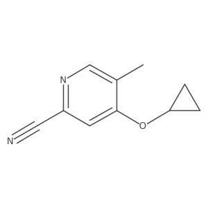 4-Cyclopropoxy-5-methylpicolinonitrile结构式
