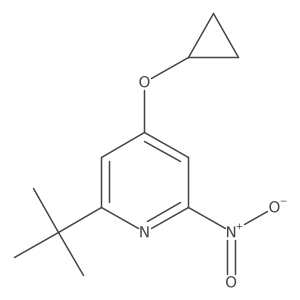 2-Tert-butyl-4-cyclopropoxy-6-nitropyridine结构式
