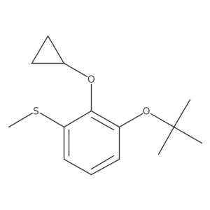 (3-Tert-butoxy-2-cyclopropoxyphenyl)(methyl)sulfane结构式