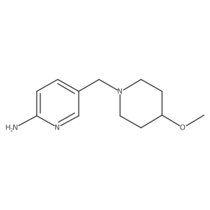 5-[(4-Methoxy-1-piperidinyl)methyl]-2-pyridinamine结构式