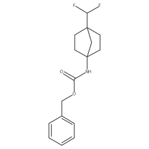 Benzyl (4-(difluoromethyl)bicyclo[2.2.1]heptan-1-yl)carbamate Structure