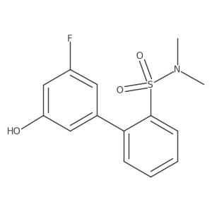 5-(2-N,N-Dimethylsulfamoylphenyl)-3-fluorophenol结构式