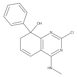 2-Chloro-4-(methylamino)-8-phenyl-7,8-dihydroquinazolin-8-ol Structure