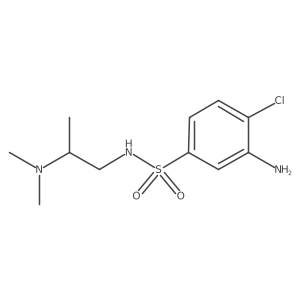 Benzenesulfonamide, 3-amino-4-chloro-N-[2-(dimethylamino)propyl]-结构式