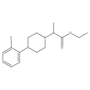 Ethyl 2-[4-(2-fluorophenyl)piperazin-1-yl]propanoate结构式