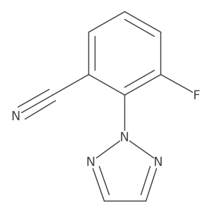3-fluoro-2-(2H-1,2,3-triazol-2-yl)benzonitrile结构式