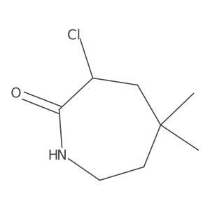 3-Chloro-5,5-dimethylazepan-2-one结构式