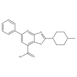 Thiazolo[4,5-b]pyridine-7-carboxylic acid,2-(4-methyl-1-piperazinyl)-5-phenyl- Structure