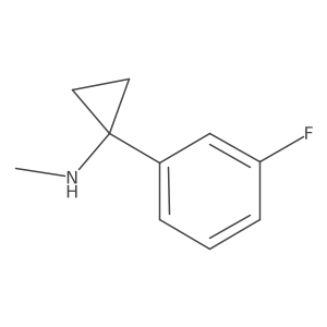 1-(3-fluorophenyl)-N-methylcyclopropan-1-amine Structure