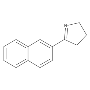 5-(2-Naphthalenyl)-3,4-dihydro-2H-pyrrole结构式