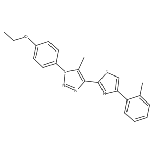 1-(4-ethoxyphenyl)-5-methyl-4-[4-(2-methylphenyl)-1,3-thiazol-2-yl]-1H-1,2,3-triazole Structure