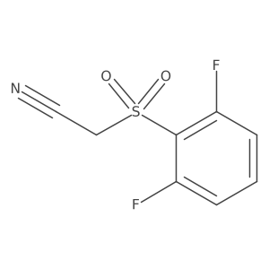 [(2,6-Difluorophenyl)sulfonyl]acetonitrile结构式