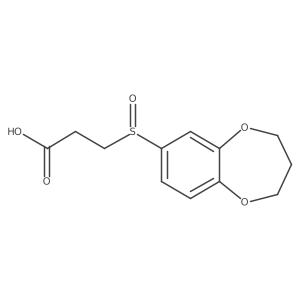 3-(3,4-dihydro-2H-1,5-benzodioxepine-7-sulfinyl)propanoic acid Structure
