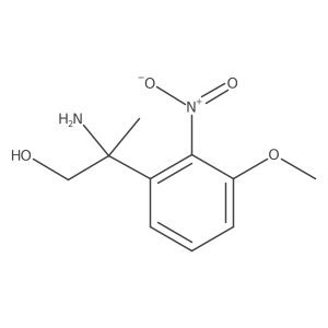 2-Amino-2-(3-methoxy-2-nitrophenyl)propan-1-ol Structure