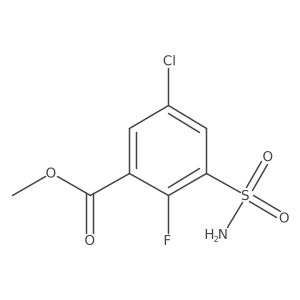 Methyl 5-chloro-2-fluoro-3-sulfamoylbenzoate Structure