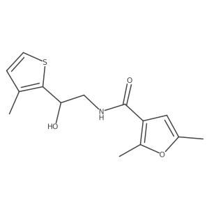 N-[2-hydroxy-2-(3-methylthiophen-2-yl)ethyl]-2,5-dimethylfuran-3-carboxamide结构式
