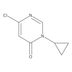 6-Chloro-3-cyclopropylpyrimidin-4(3H)-one结构式